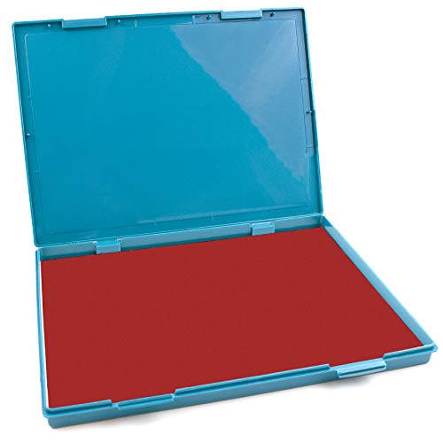 MaxMark Extra Large Red Ink Stamp Pad - 8.25" x 11.5" - Industrial Felt Pad