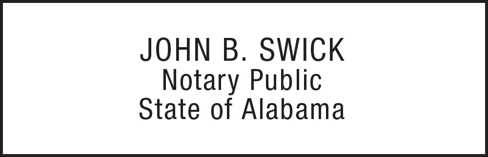Notary Stamp for Alabama State