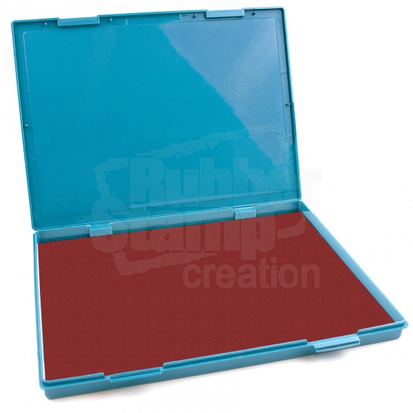 Extra Large Crimson Red Ink Stamp Pad - 8.25 x 11.5 - Industrial Felt Pad  - Stamp Pads - Stamp Accessories