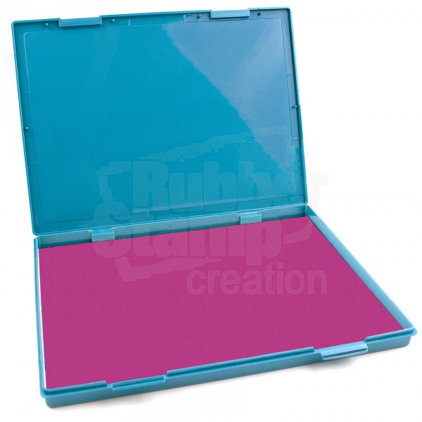 Extra Large Pink Ink Stamp Pad - 8.25 x 11.5 - Industrial Felt Pad