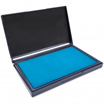 MaxMark Large Light Blue Stamp Pad - 4-1/4 by 7-1/4 - Premium Quality Felt Pad