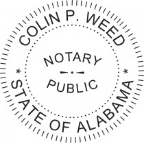 Notary Stamp for Alabama State - Round