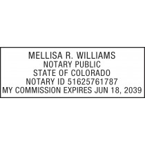 Notary Stamp for Colorado State