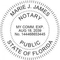 Notary Stamp for Florida State - Round