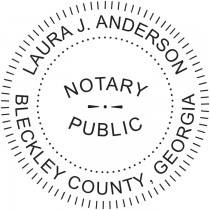 Notary Stamp for Georgia State - Round