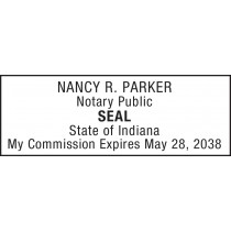Notary Stamp for Indiana State