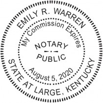 Notary Stamp for Kentucky State - Round