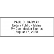 Notary Stamp for Maine State