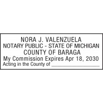 Notary Stamp for Michigan State