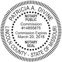 Notary Stamp for Missouri State - Round2