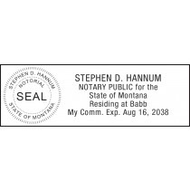 Notary Stamp for Montana State 1