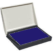 No.0 Stamp Pad, 2.25" x 3.5", Blue