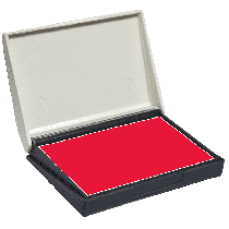No.0 Stamp Pad, 2.25" x 3.5", Red