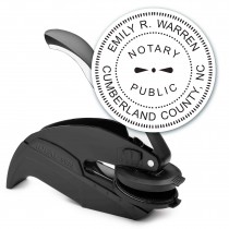 Notary Seal Embosser for North Carolina State - Includes Gold Burst Seal Labels (42 count)
