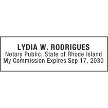 Notary Stamp for Rhode Island State