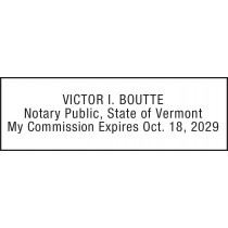Notary Stamp for Vermont State
