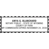 Notary Stamp for Wyoming State