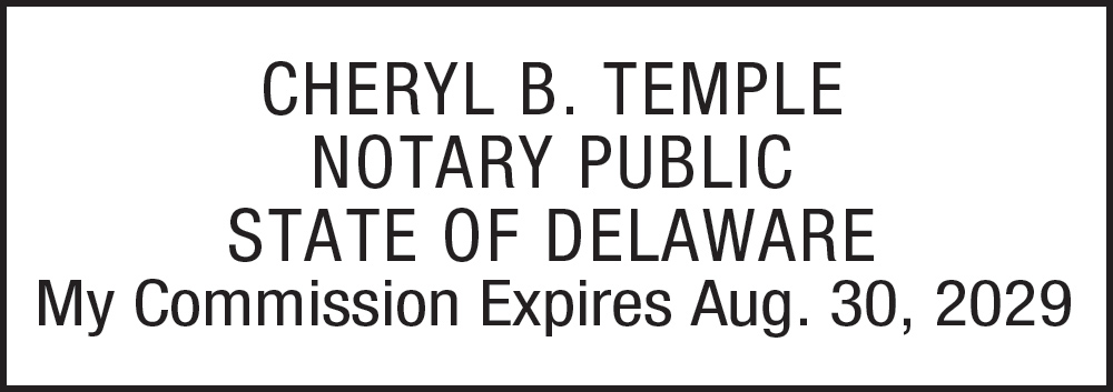 Notary Stamp for Delaware State
