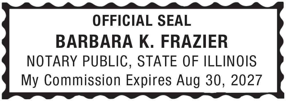 Notary Stamp for Illinois State