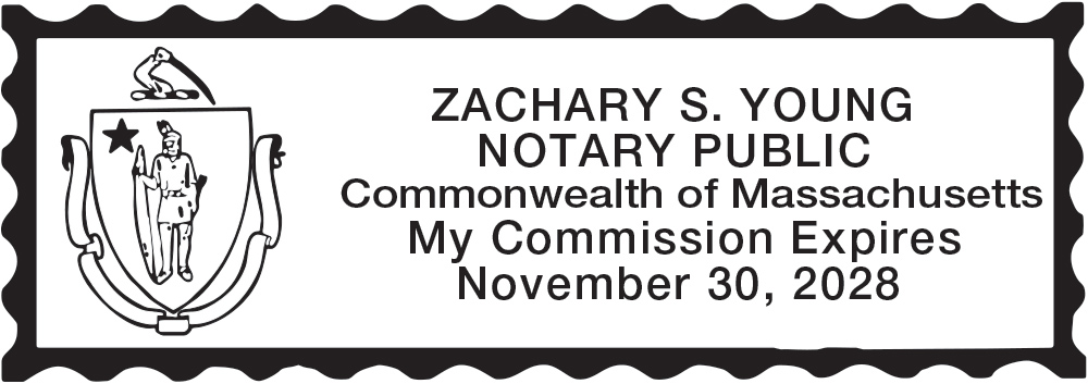 Notary Stamp for Massachusetts State 1