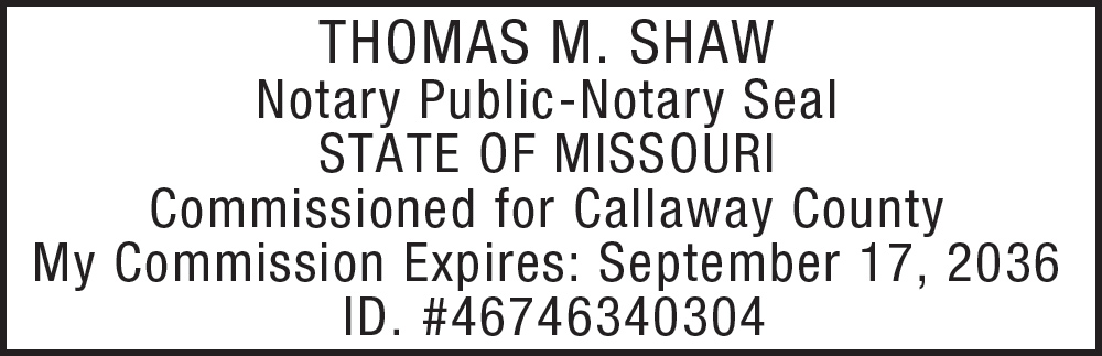 Notary Stamp for Missouri State
