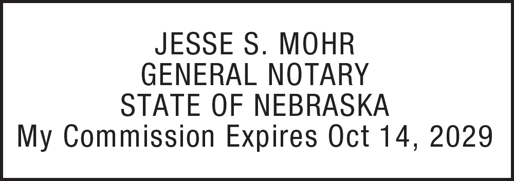 Notary Stamp for Nebraska State