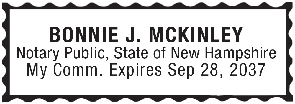 Notary Stamp for New Hampshire State