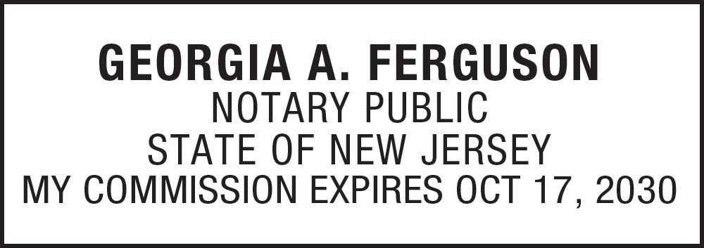 Notary Stamp for New Jersey State