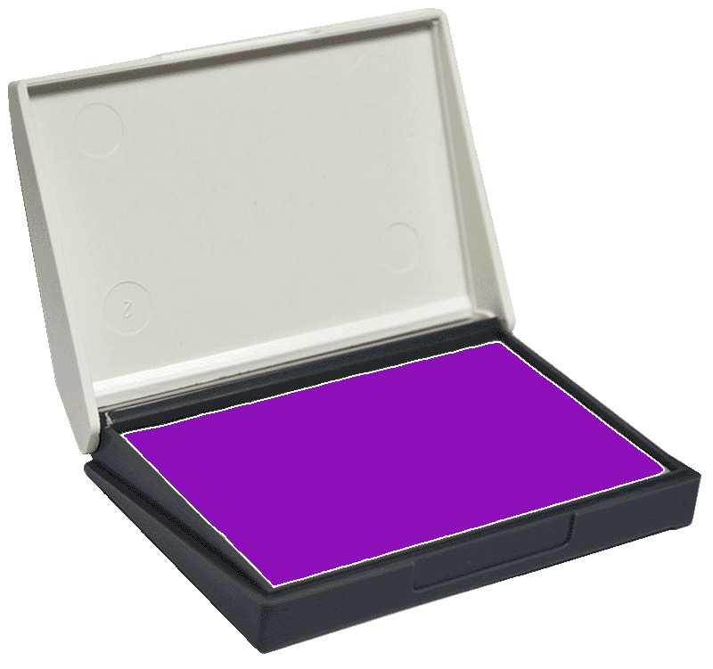 No.0 Stamp Pad, 2.25" x 3.5", Purple