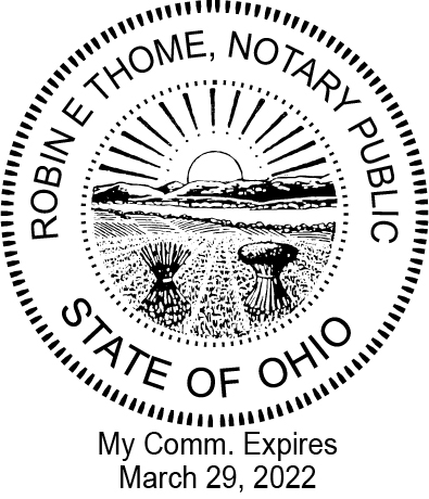 Notary Stamp for Ohio State - Round