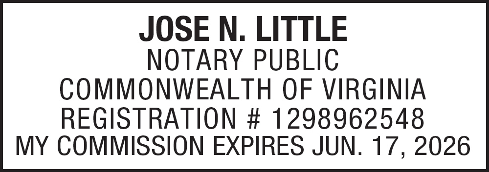 Notary Stamp for Virginia State