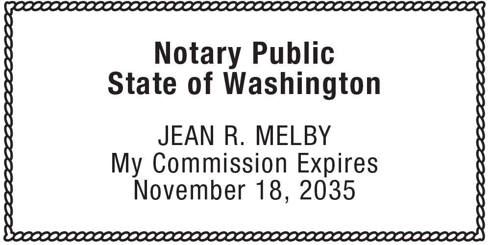 Notary Stamp for Washington State